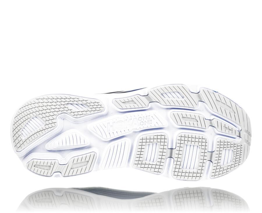 Hoka Australia One One Bondi 6 - Mens Running Shoes Blue/White - DTVGI-3856